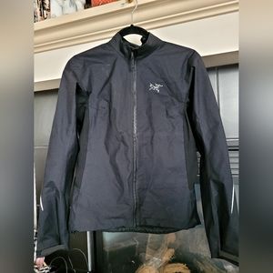 Arc'teryx Black Windbreaker Women's Jacket, Made in Canada, Size S